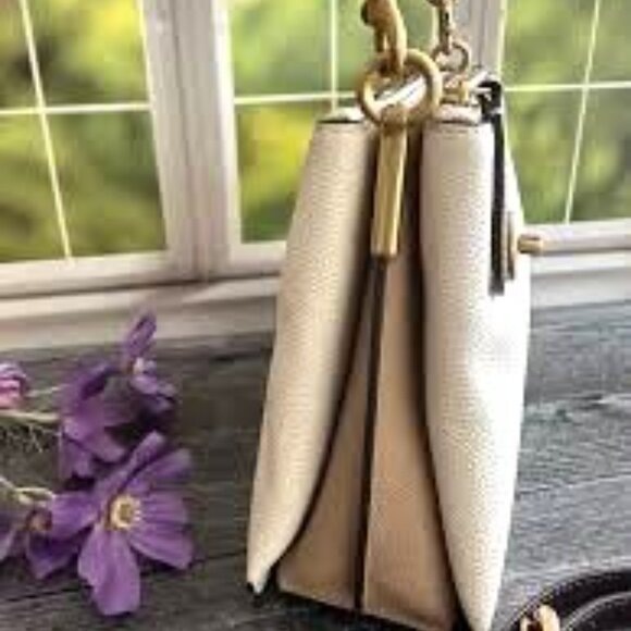 Coach Double Zip Shoulder Bag In Colorblock - C0698 Excellent Condition - Picture 4 of 10